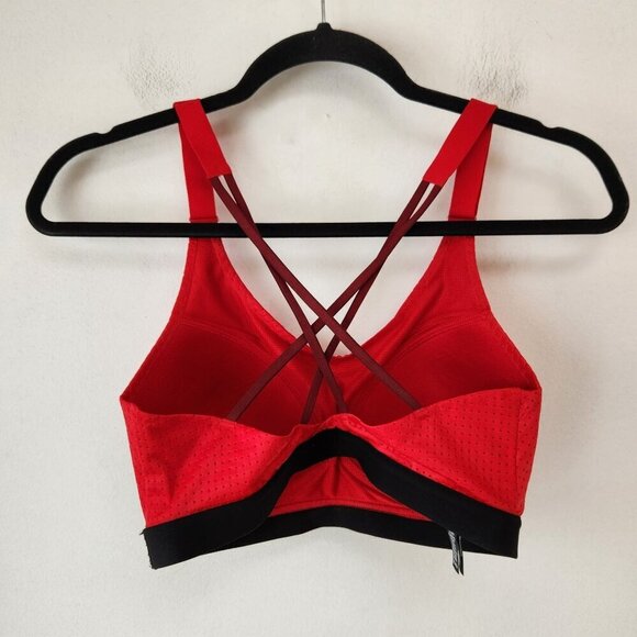 Victoria's Secret Victoria Sport Red Sports Bra Lightweight Strappy Back 32D - Picture 2 of 7